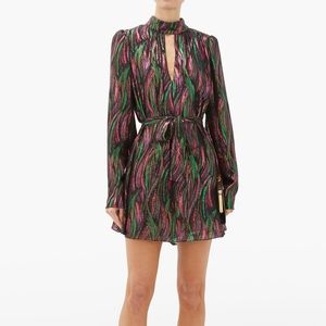 Saloni Rainbow Tania Silk Dress